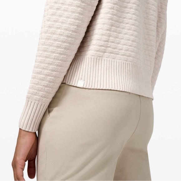 Lululemon Athletica Cream Crew Neck Sweater - Picture 4 of 6